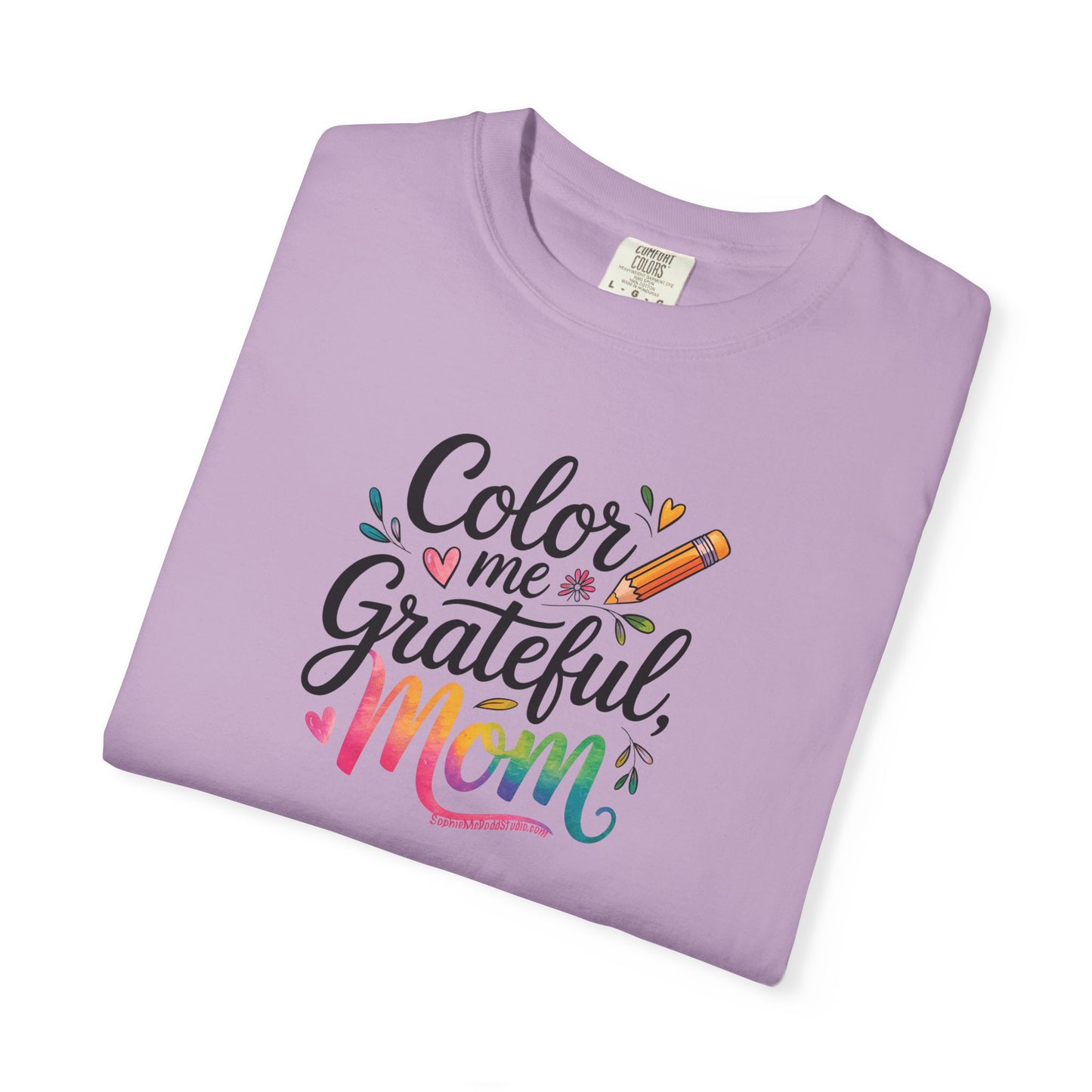 "Color Me Grateful, Mom" T-Shirt - Perfect Gift for Mother's Day