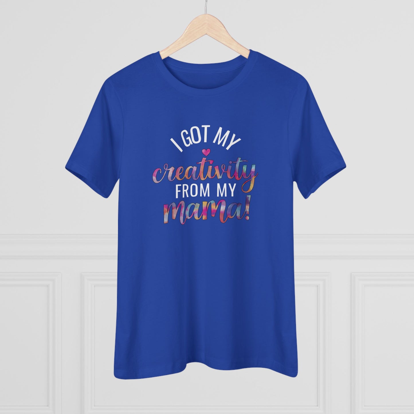 Creative Mama Women's (Bella+Canvas) Cotton Tee - Fun Gift for Moms