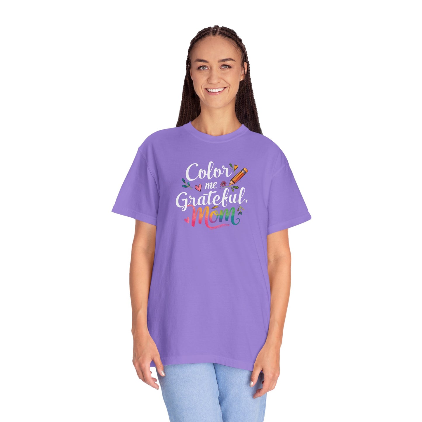 "Color Me Grateful, Mom" T-Shirt - Perfect Gift for Mother's Day