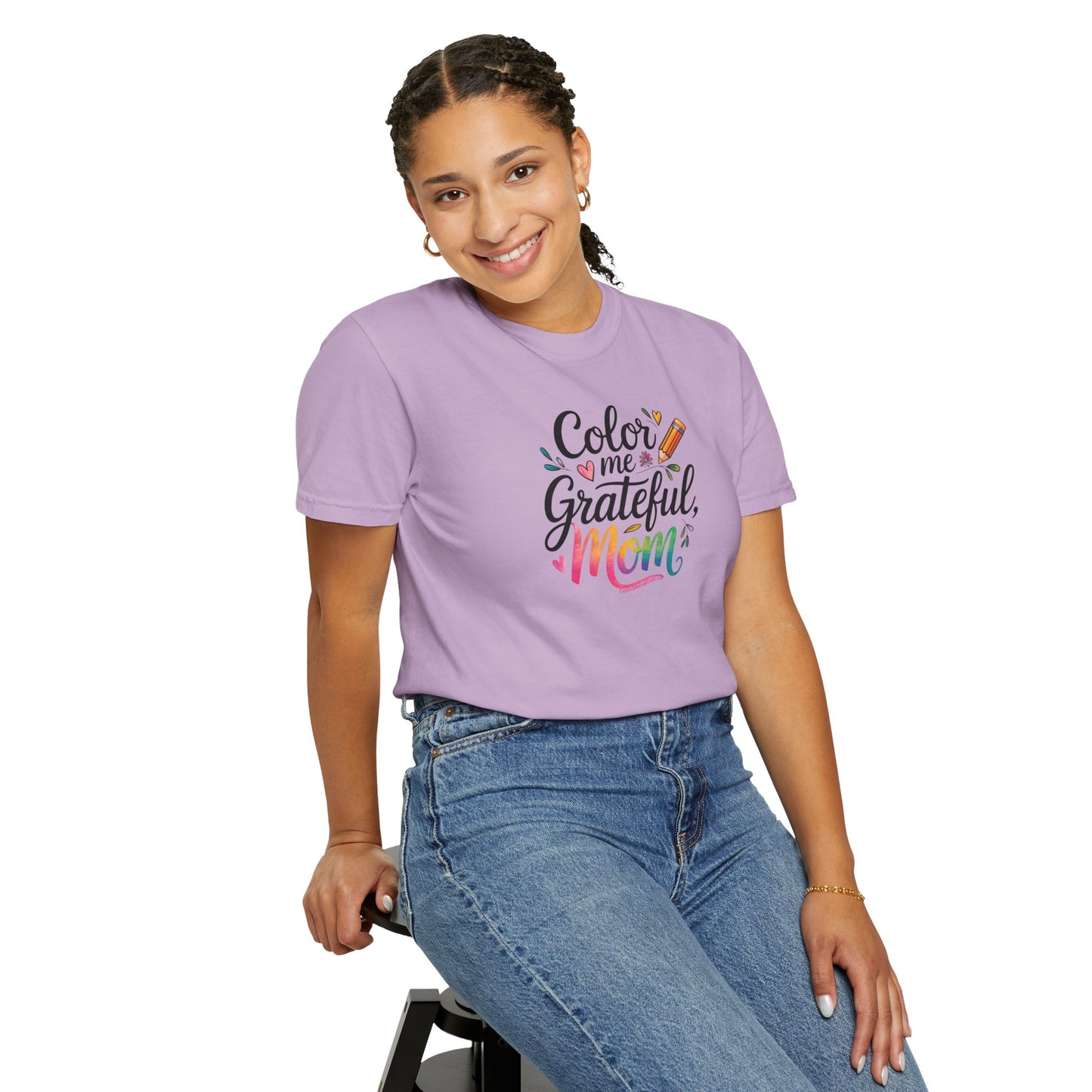 "Color Me Grateful, Mom" T-Shirt - Perfect Gift for Mother's Day