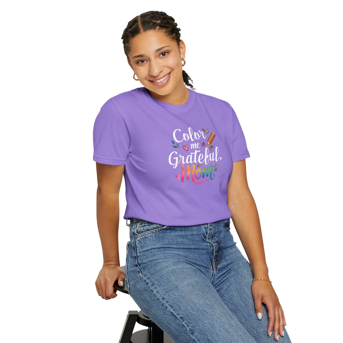 "Color Me Grateful, Mom" T-Shirt - Perfect Gift for Mother's Day