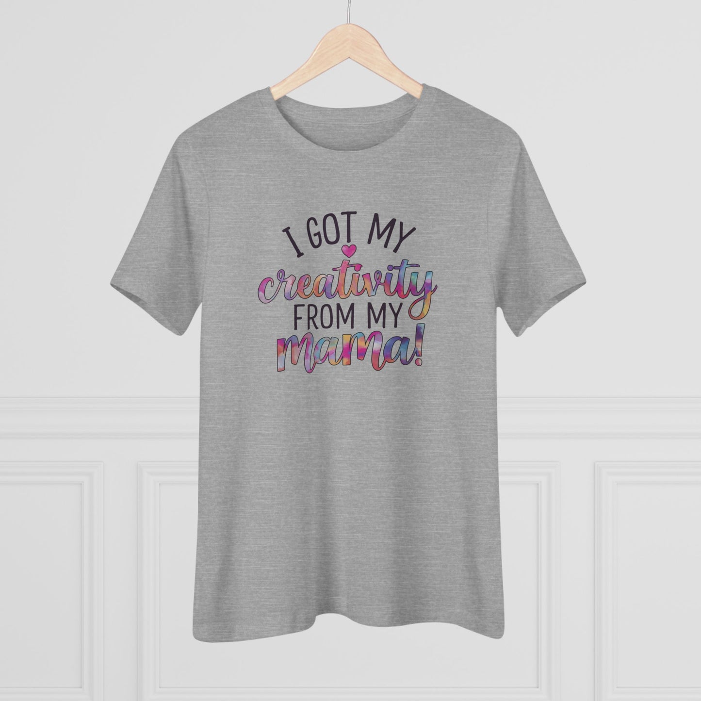 Creative Mama Women's (Bella+Canvas) Cotton Tee - Fun Gift for Moms