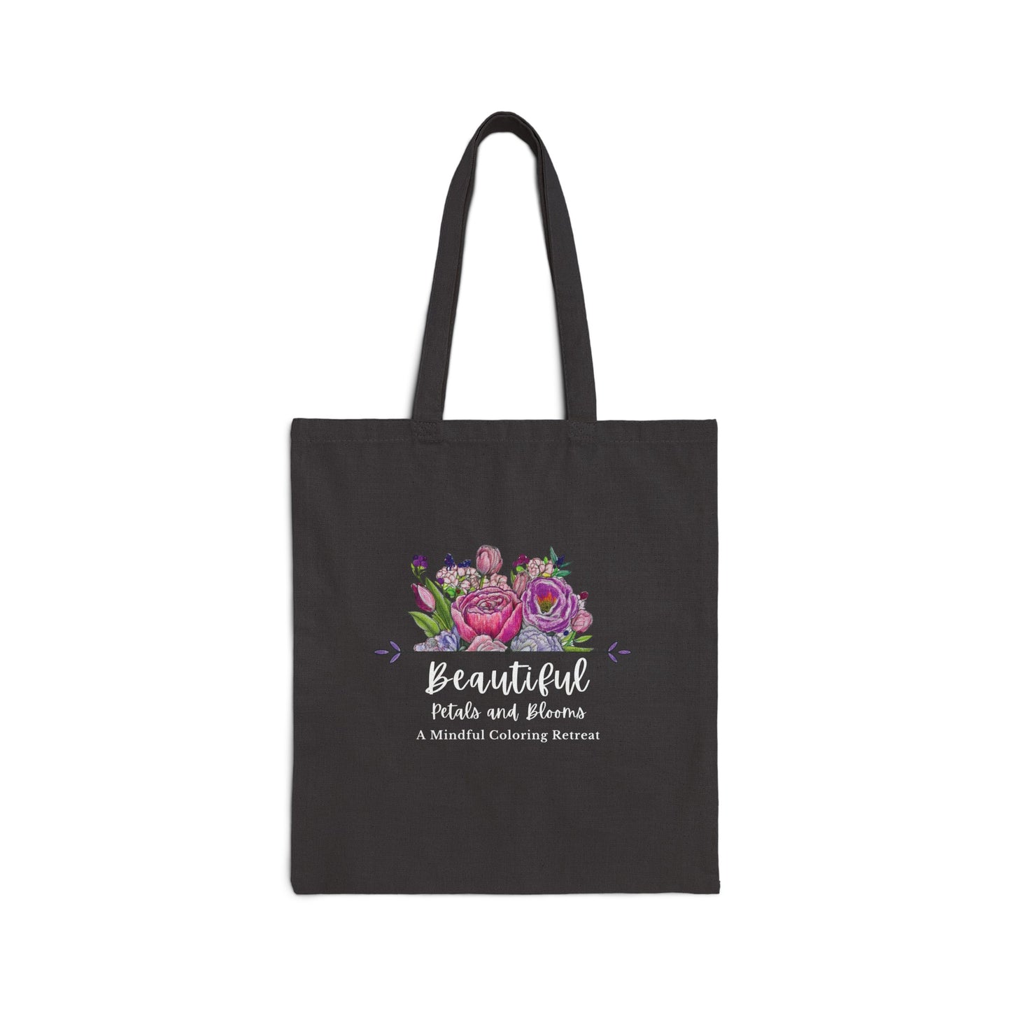 “Beautiful Petals & Blooms” Cotton Canvas Tote Bag