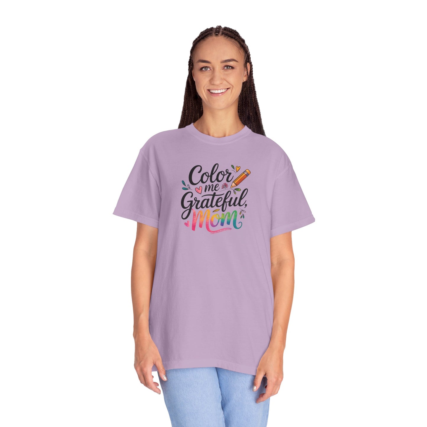 "Color Me Grateful, Mom" T-Shirt - Perfect Gift for Mother's Day