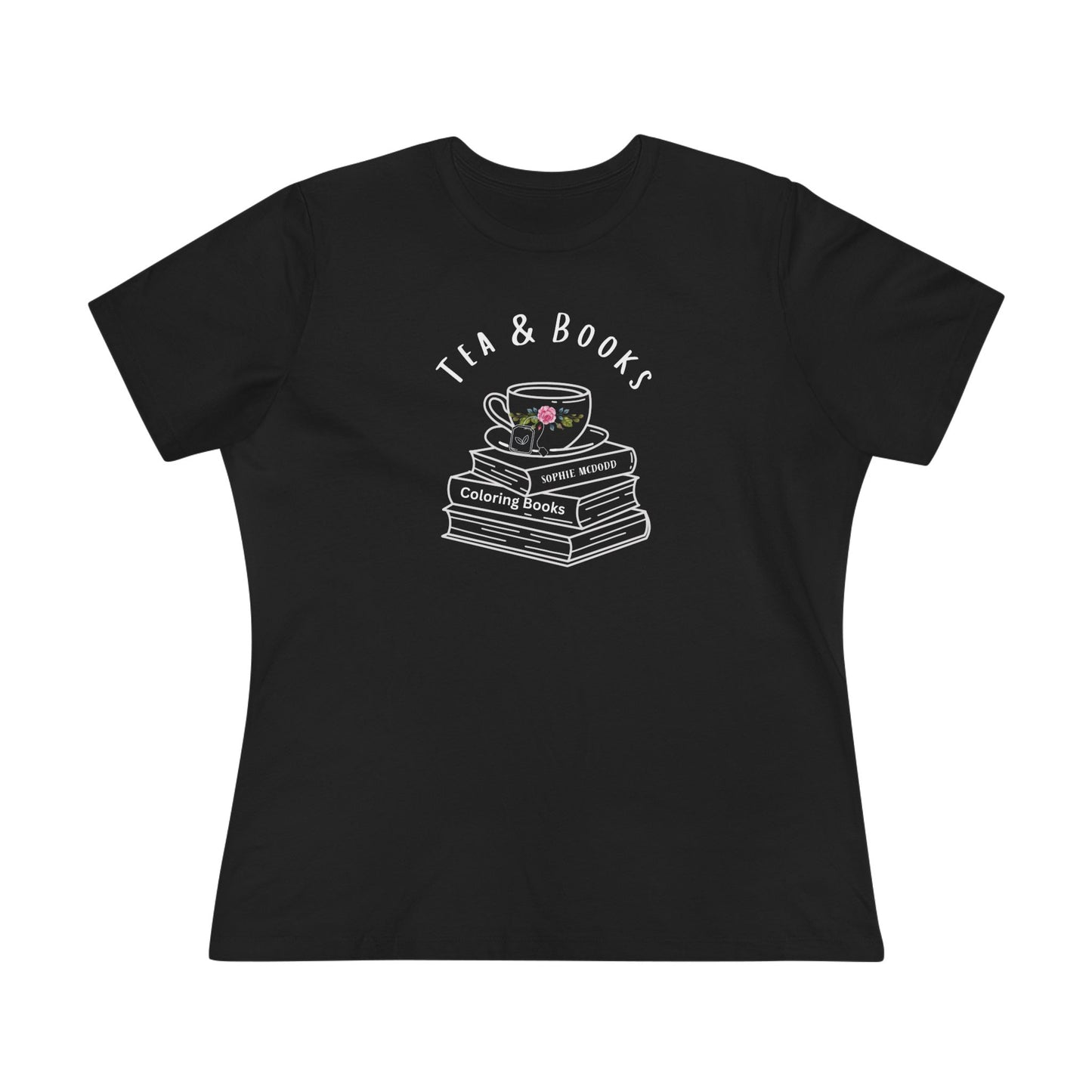 'Tea & Books' Graphic T-Shirt for Tea & Book Lovers