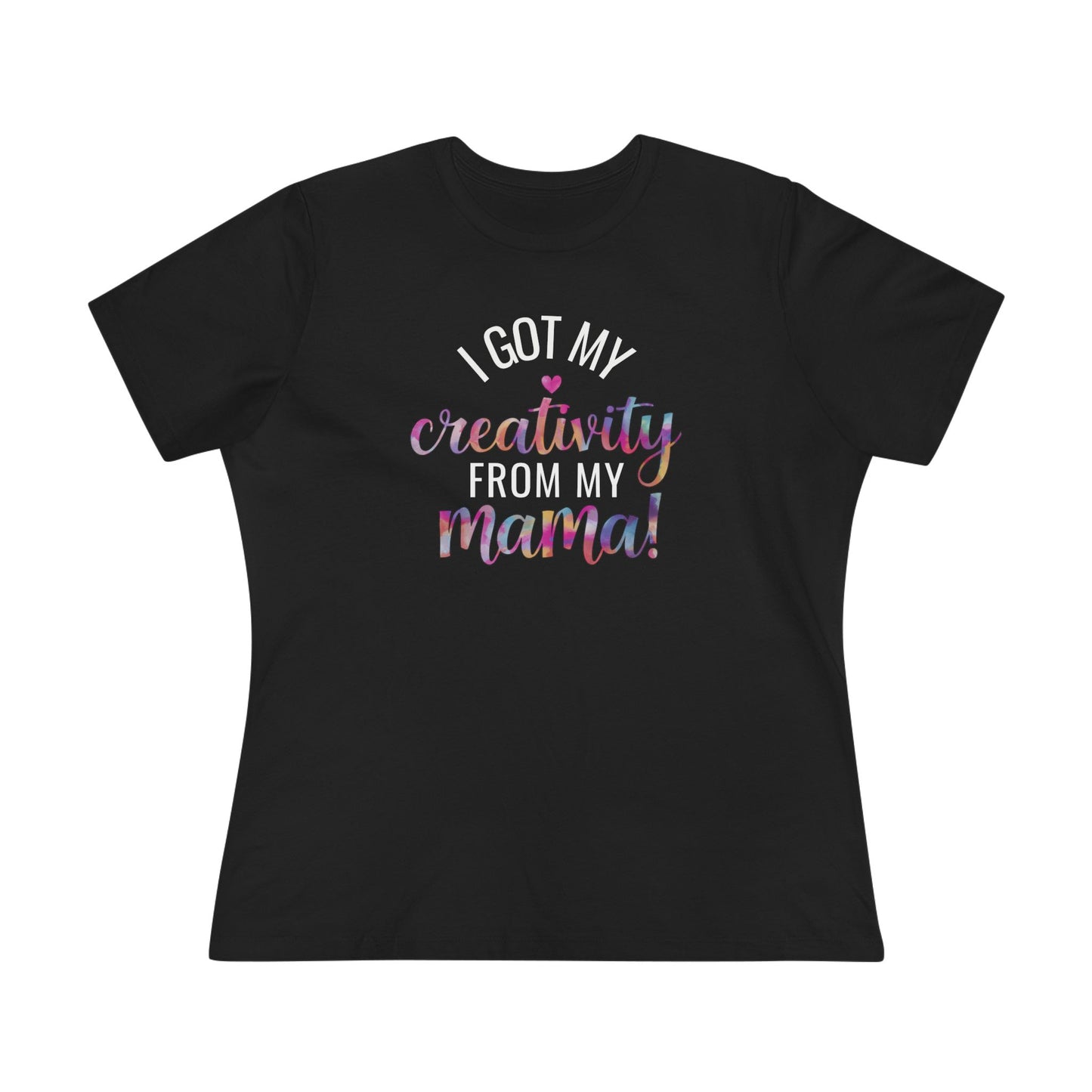 Creative Mama Women's (Bella+Canvas) Cotton Tee - Fun Gift for Moms