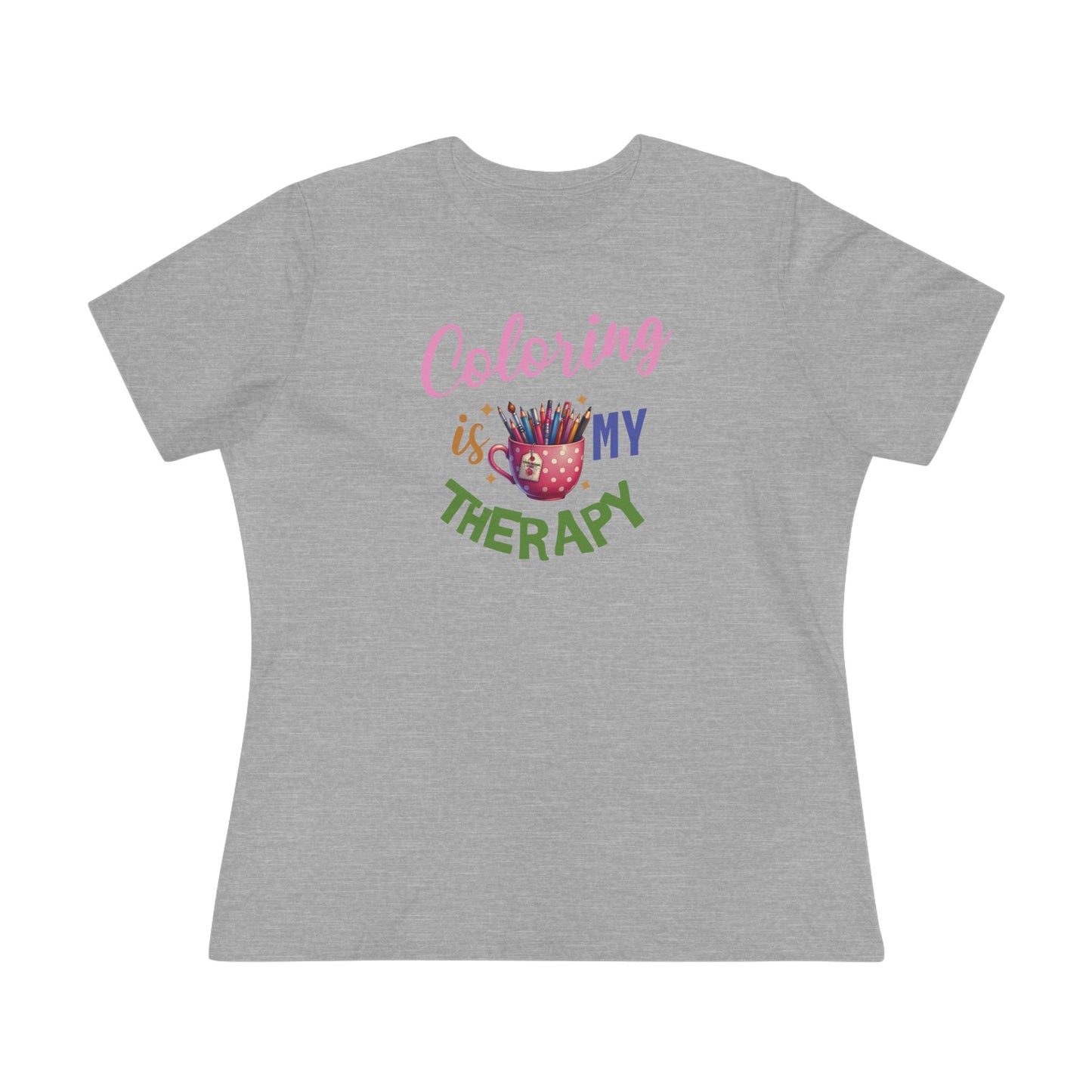 “Coloring is MY Therapy” Women's Cotton Tee