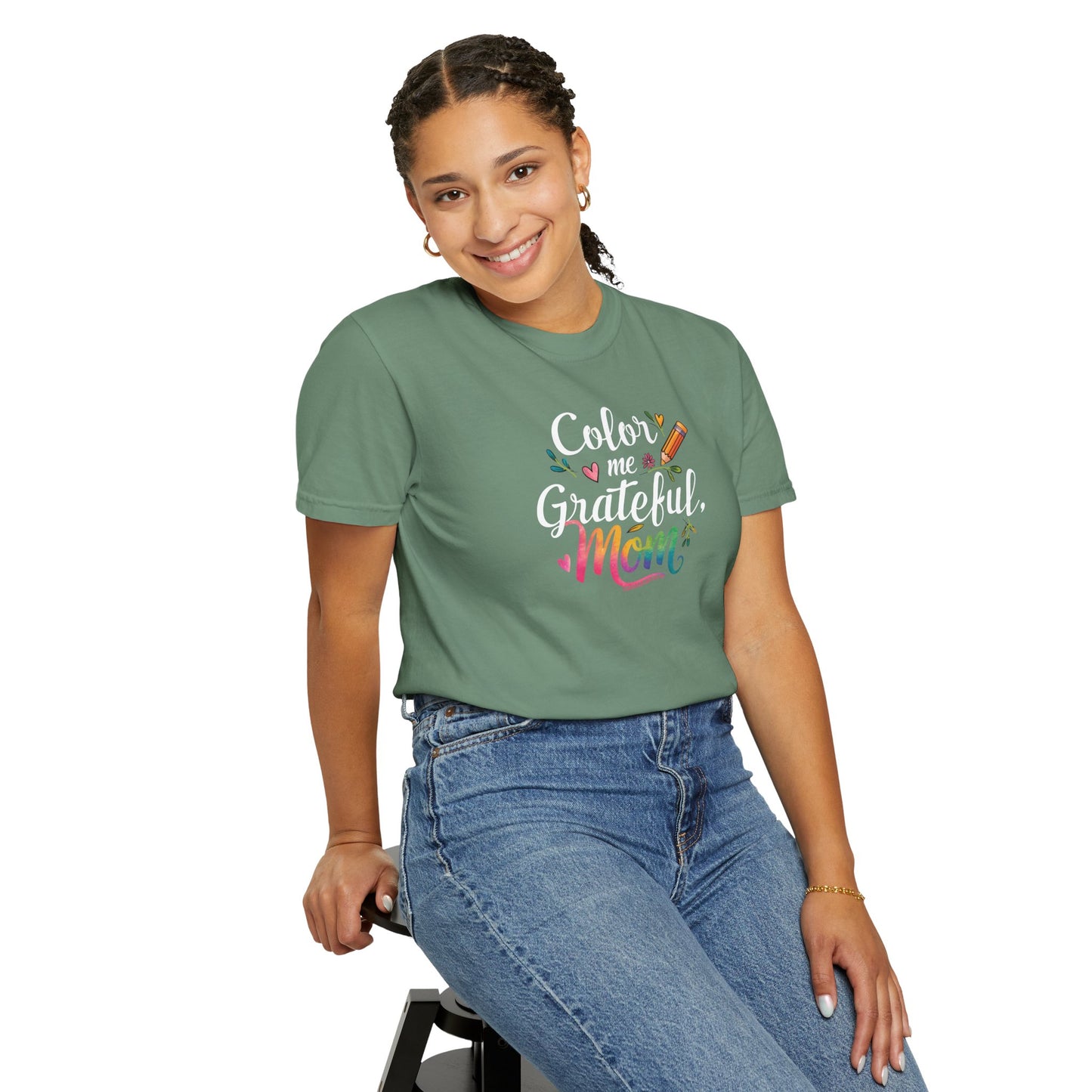 "Color Me Grateful, Mom" T-Shirt - Perfect Gift for Mother's Day