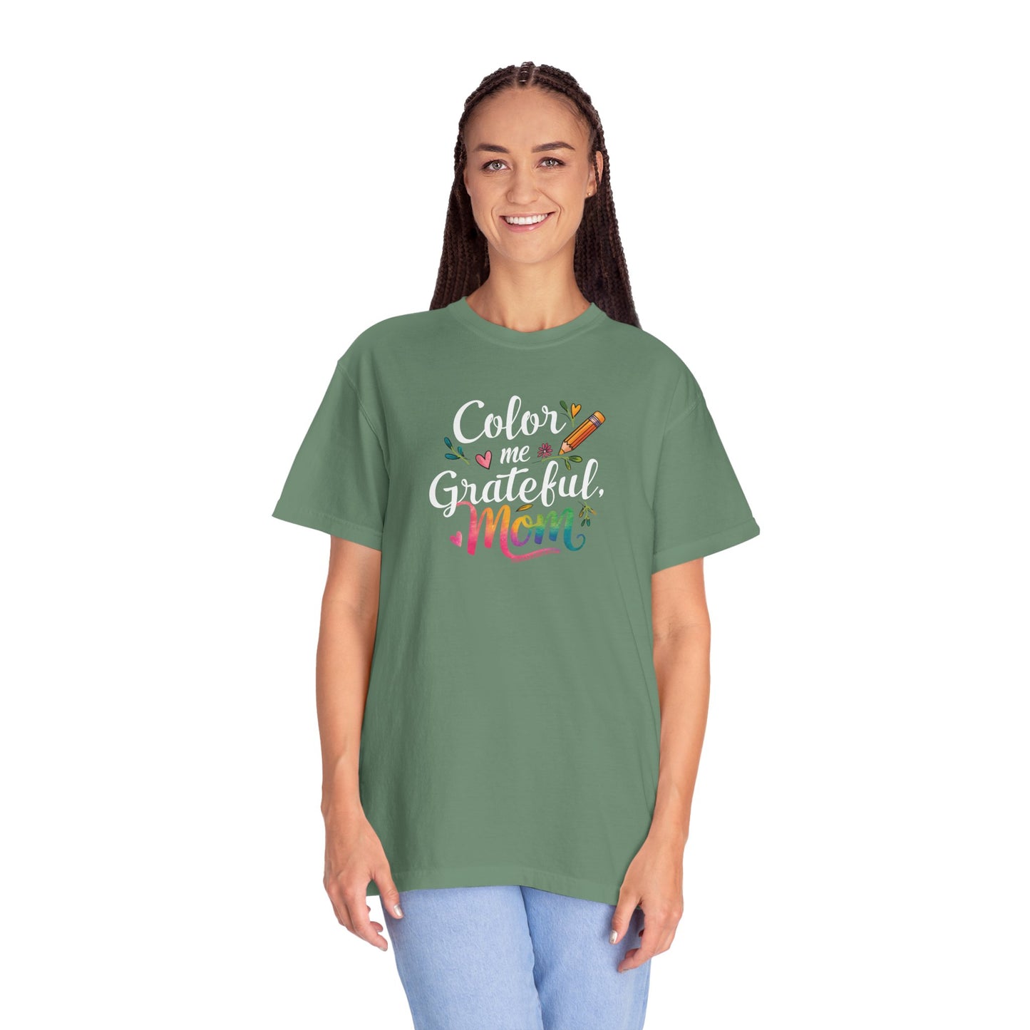 "Color Me Grateful, Mom" T-Shirt - Perfect Gift for Mother's Day