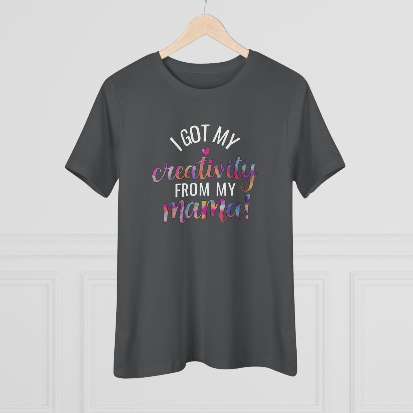 Creative Mama Women's (Bella+Canvas) Cotton Tee - Fun Gift for Moms