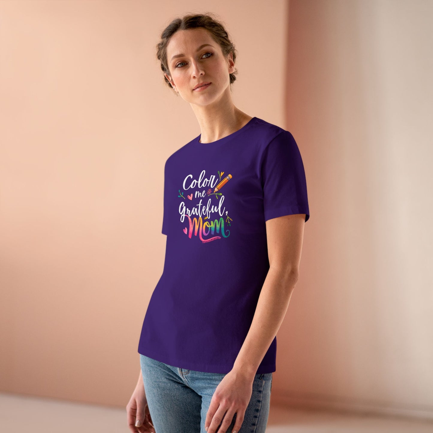 Grateful Mom Cotton Tee - Perfect Gift for Mother's Day & Everyday Wear