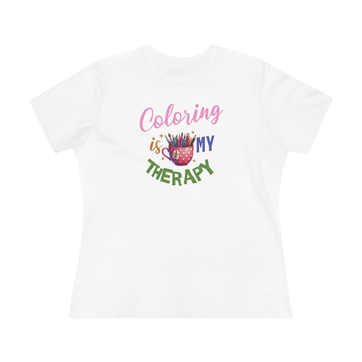 “Coloring is MY Therapy” Women's Cotton Tee