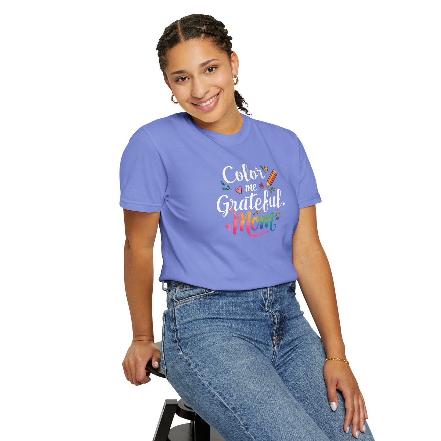 "Color Me Grateful, Mom" T-Shirt - Perfect Gift for Mother's Day