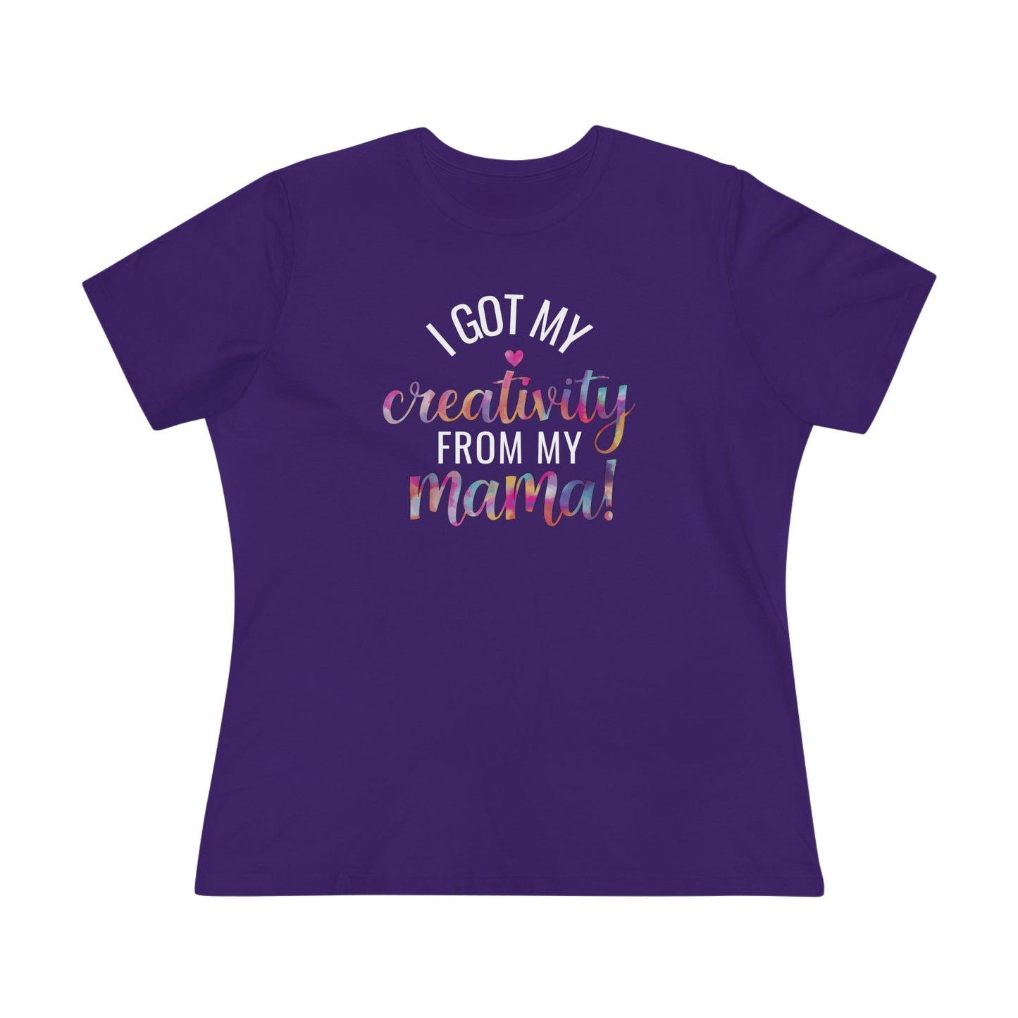 Creative Mama Women's (Bella+Canvas) Cotton Tee - Fun Gift for Moms