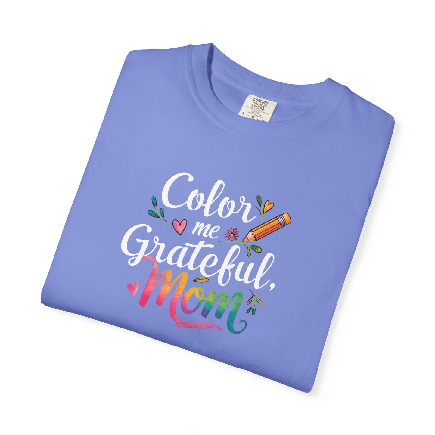 "Color Me Grateful, Mom" T-Shirt - Perfect Gift for Mother's Day