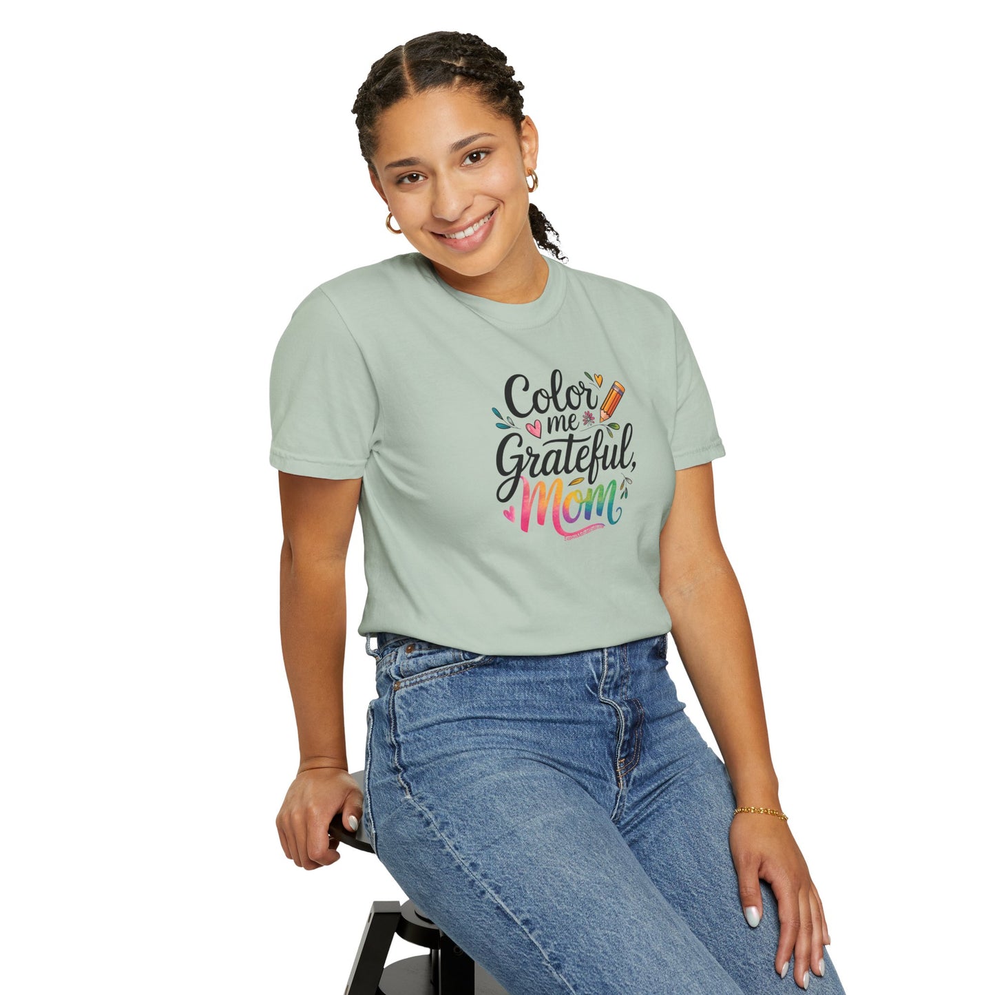 "Color Me Grateful, Mom" T-Shirt - Perfect Gift for Mother's Day