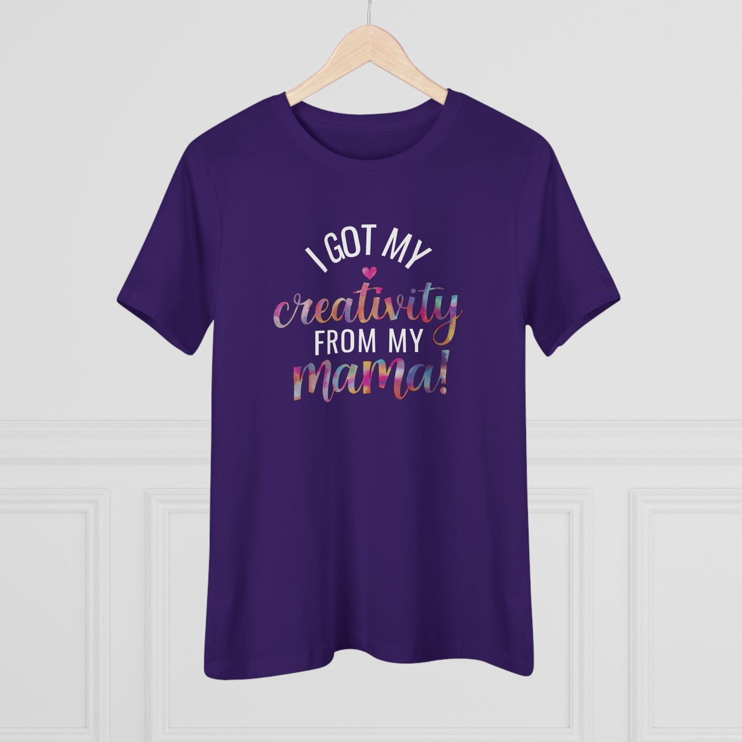 Creative Mama Women's (Bella+Canvas) Cotton Tee - Fun Gift for Moms