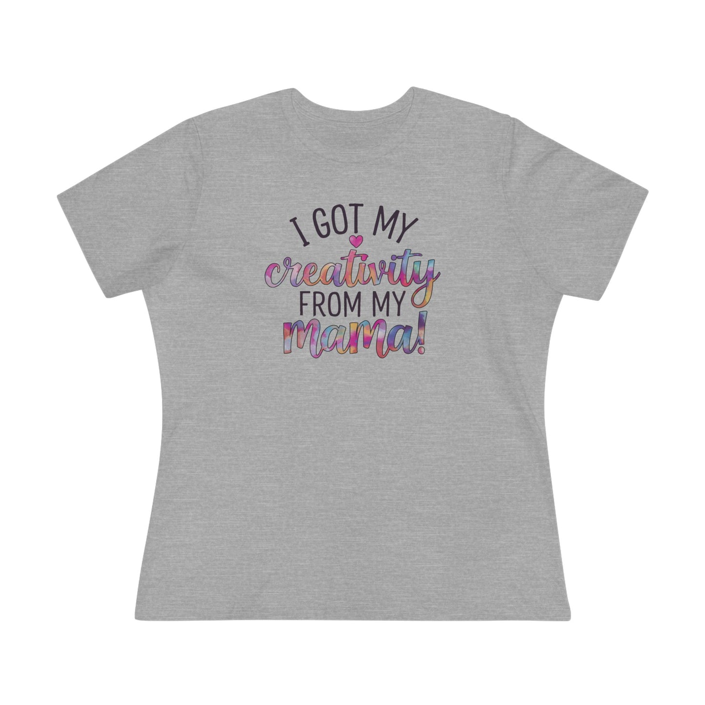 Creative Mama Women's (Bella+Canvas) Cotton Tee - Fun Gift for Moms