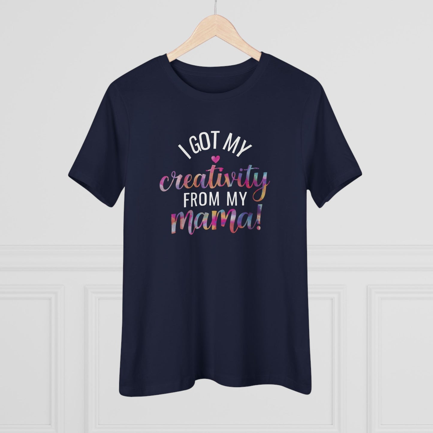 Creative Mama Women's (Bella+Canvas) Cotton Tee - Fun Gift for Moms