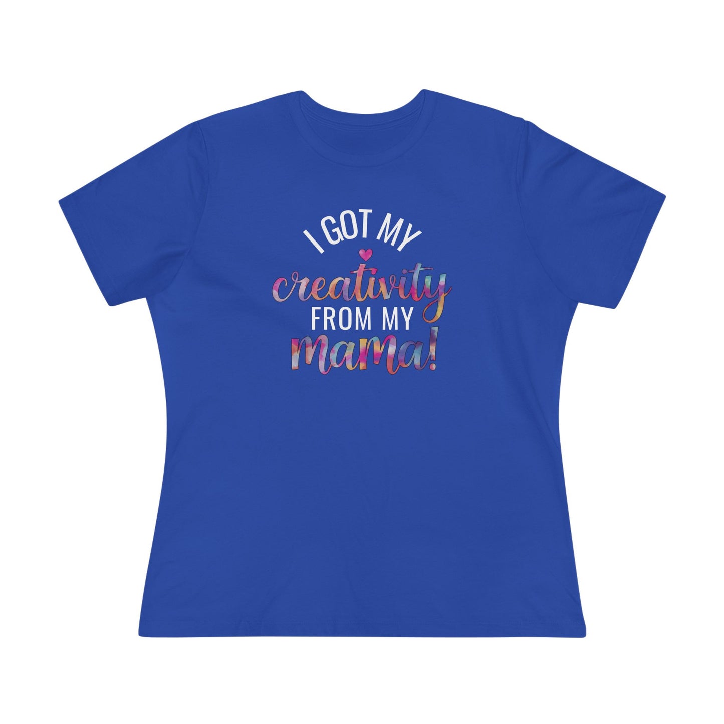 Creative Mama Women's (Bella+Canvas) Cotton Tee - Fun Gift for Moms