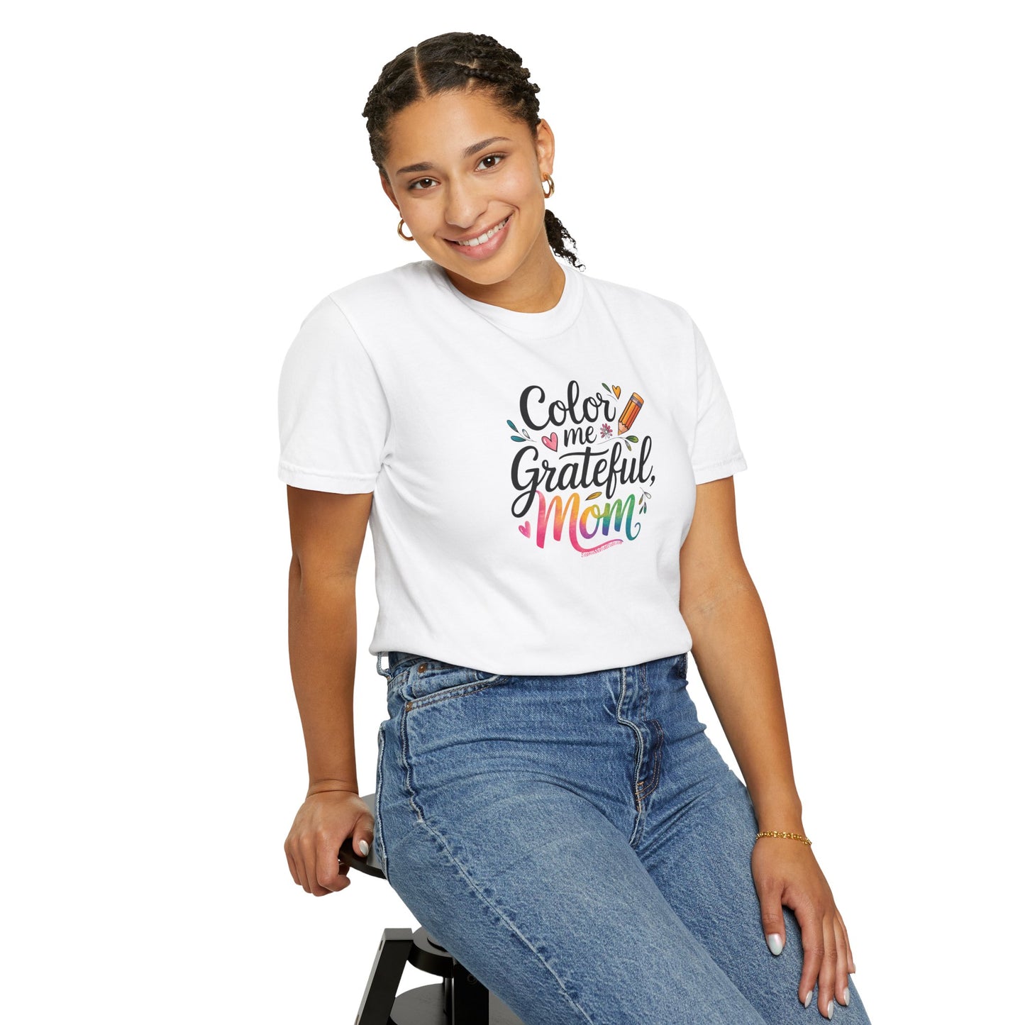 "Color Me Grateful, Mom" T-Shirt - Perfect Gift for Mother's Day
