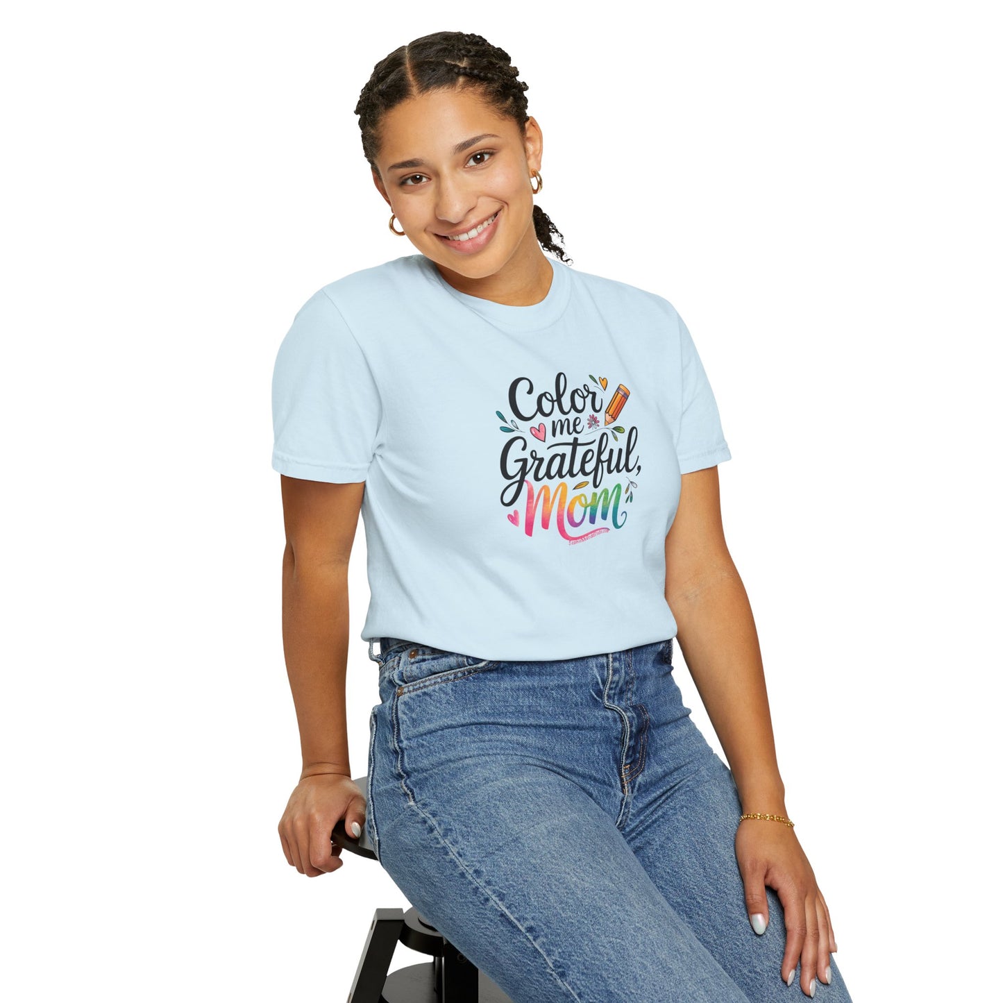 "Color Me Grateful, Mom" T-Shirt - Perfect Gift for Mother's Day