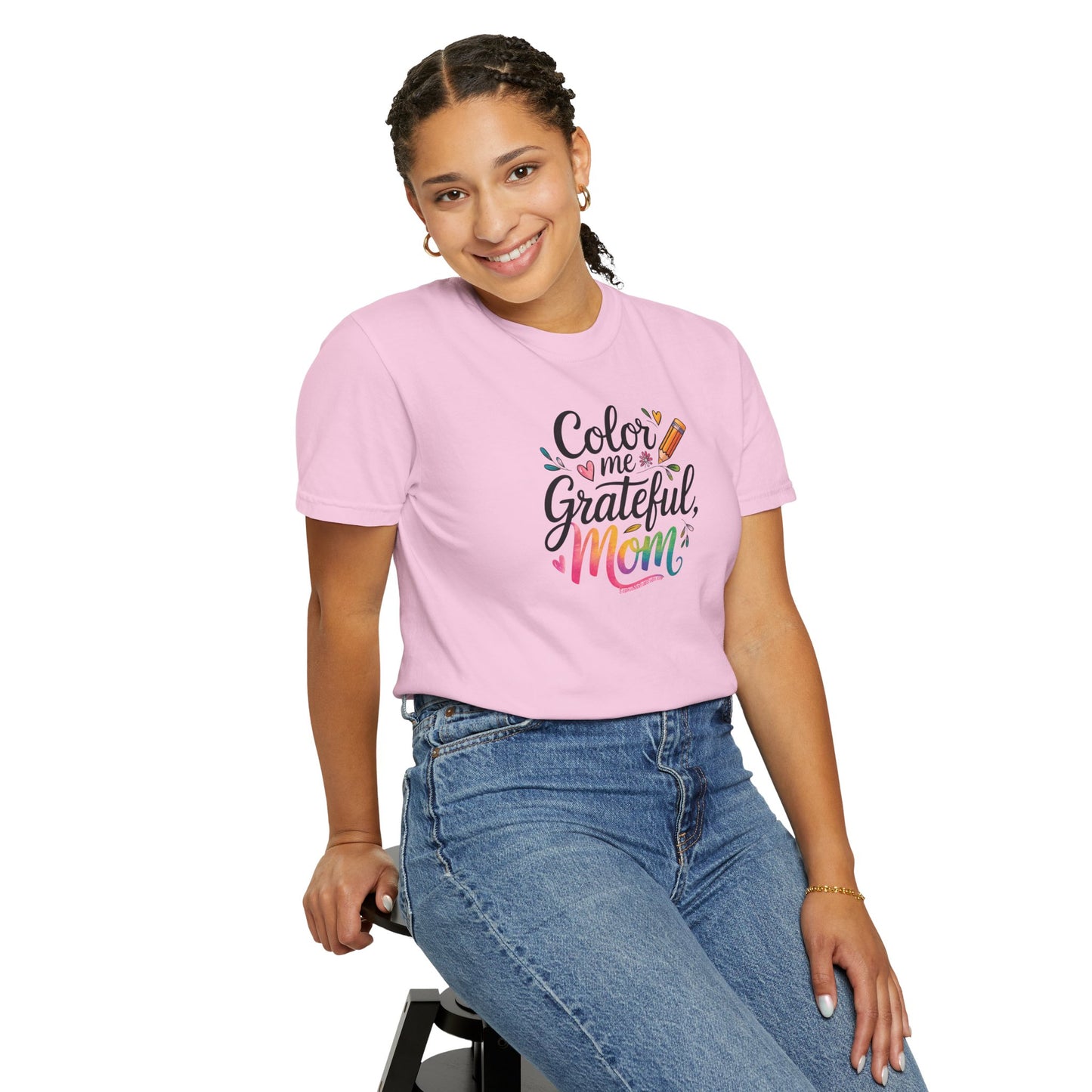 "Color Me Grateful, Mom" T-Shirt - Perfect Gift for Mother's Day