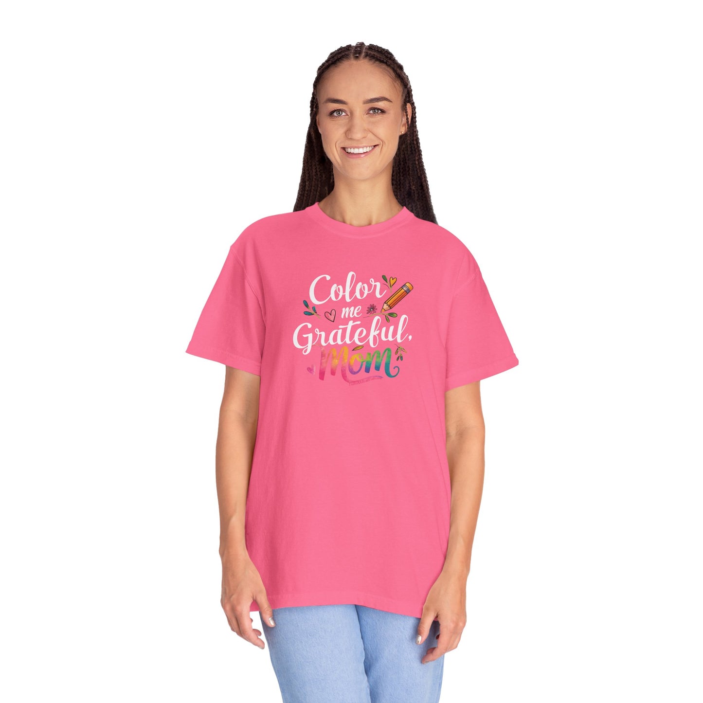 "Color Me Grateful, Mom" T-Shirt - Perfect Gift for Mother's Day