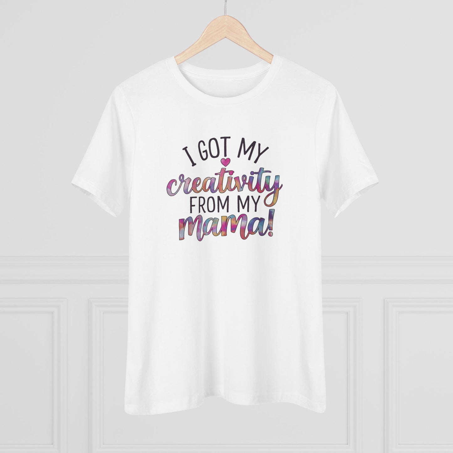 Creative Mama Women's (Bella+Canvas) Cotton Tee - Fun Gift for Moms
