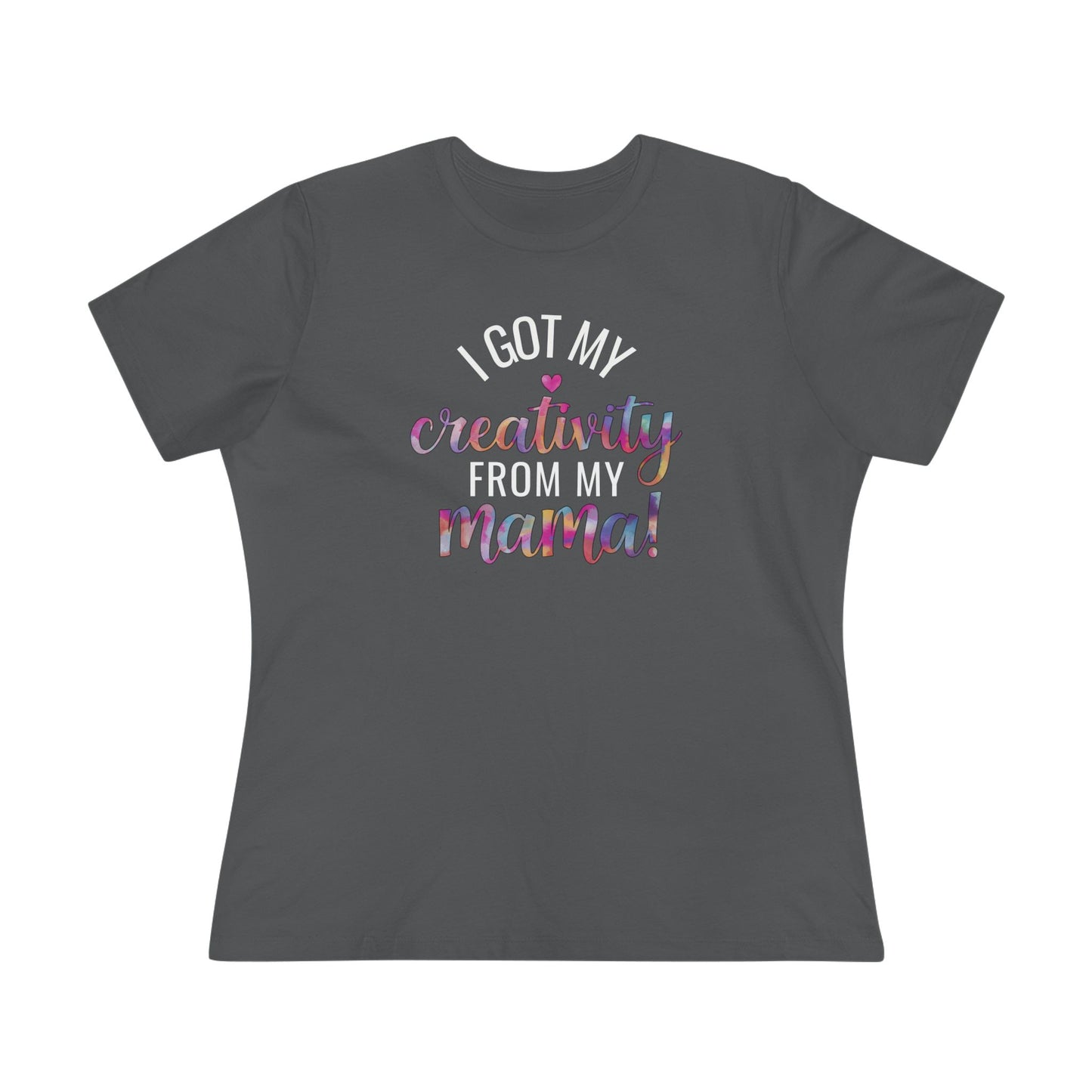 Creative Mama Women's (Bella+Canvas) Cotton Tee - Fun Gift for Moms