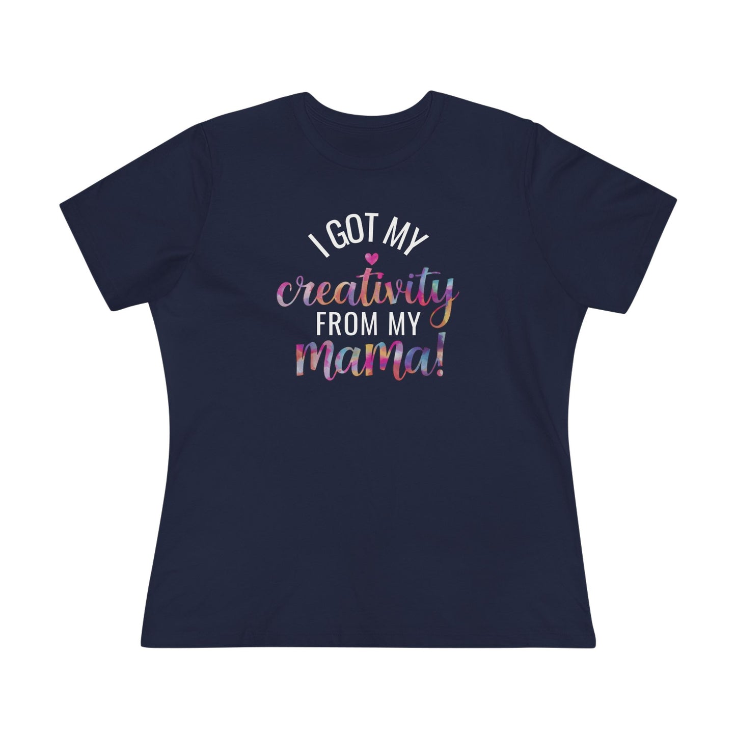 Creative Mama Women's (Bella+Canvas) Cotton Tee - Fun Gift for Moms