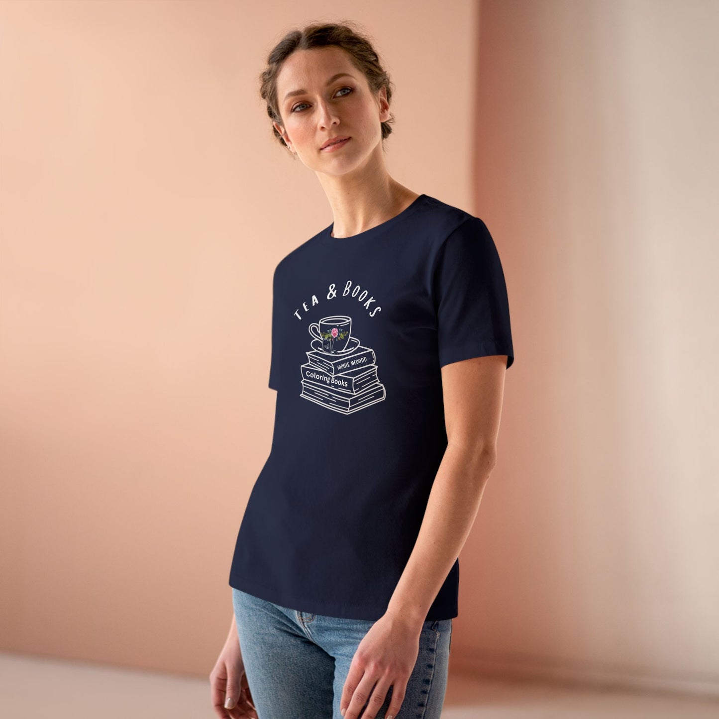 Tea & Books Women's Cotton Tee