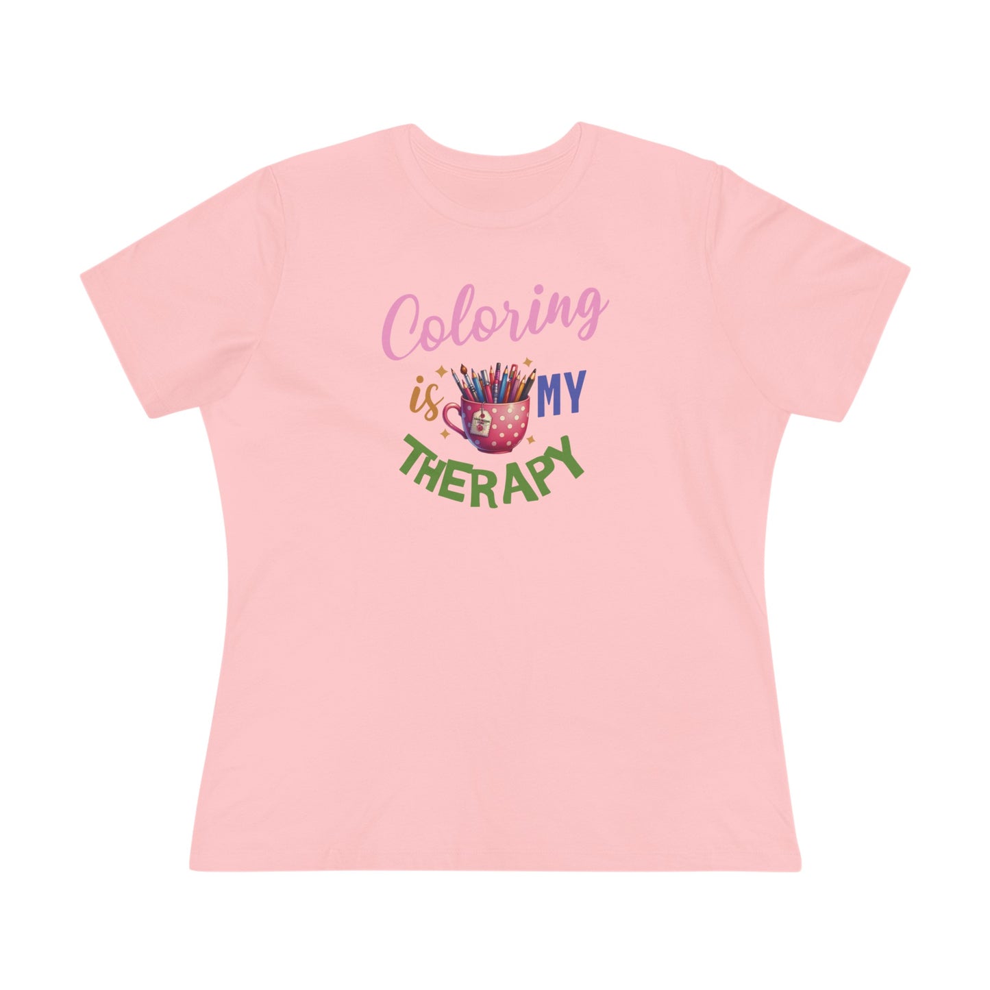 “Coloring is MY Therapy” Women's Cotton Tee