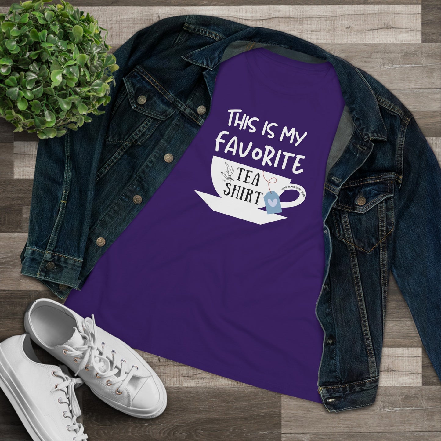 "This is my favorite Tea Shirt" Women's Cotton TShirt